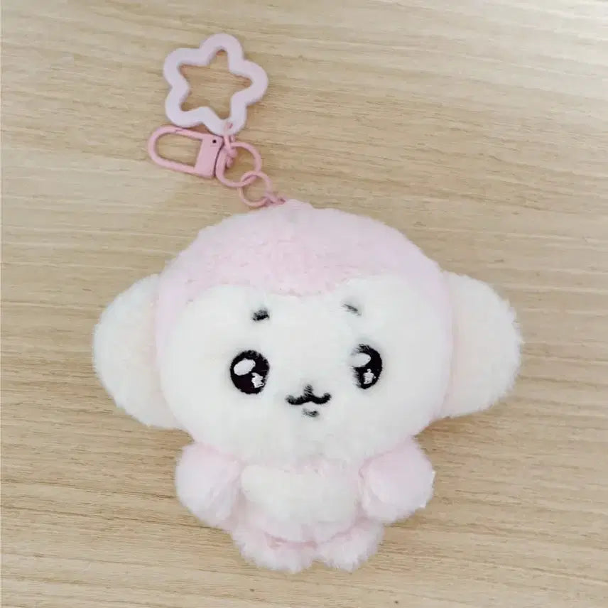 [BUNJANG] Superstar Monkey Pink Keyring Doll / 슈퍼스타몽키 슈스몽 핑크 키링 인형