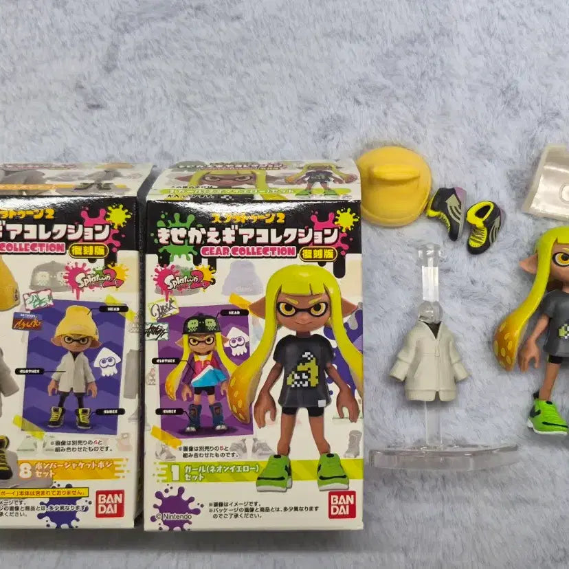 [BUNJANG] Bandai Splatoon Outfit Change Gear Collection Bundle Set / 반다이 스플래툰 옷갈아입히기 기어 컬렉션 개봉 일괄