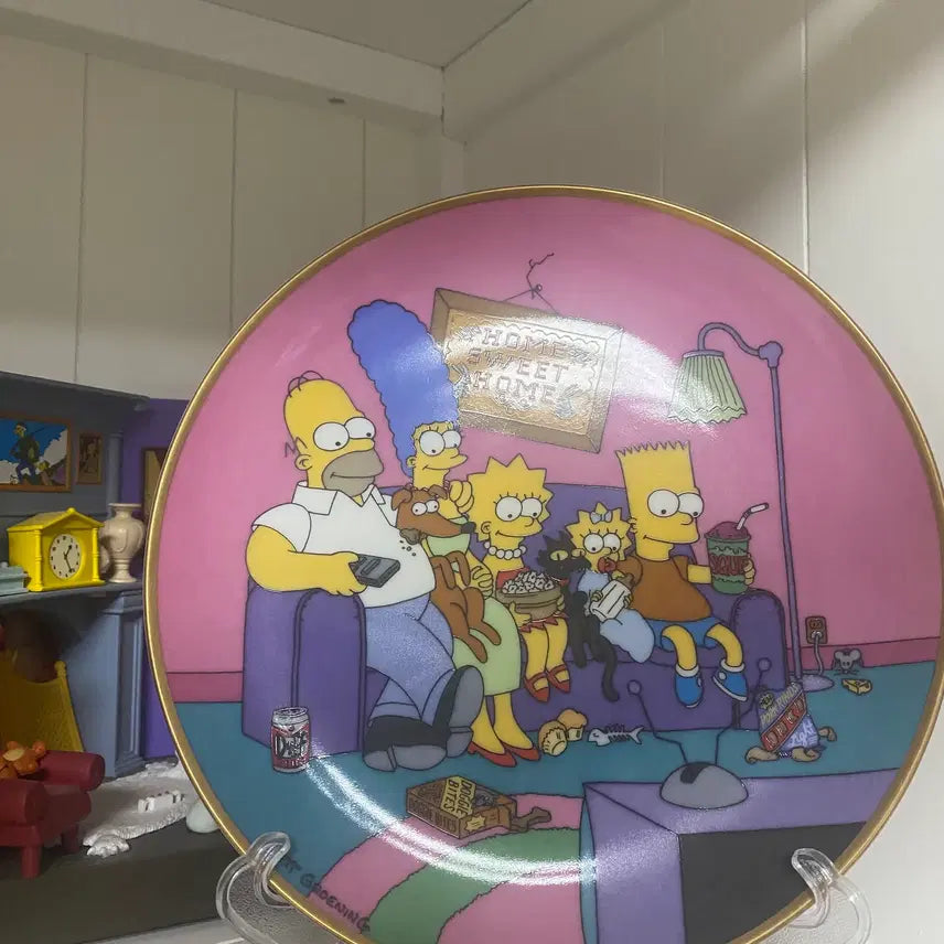 [BUNJANG] The Simpsons Vintage Plate / 심슨 빈티지 플레이트