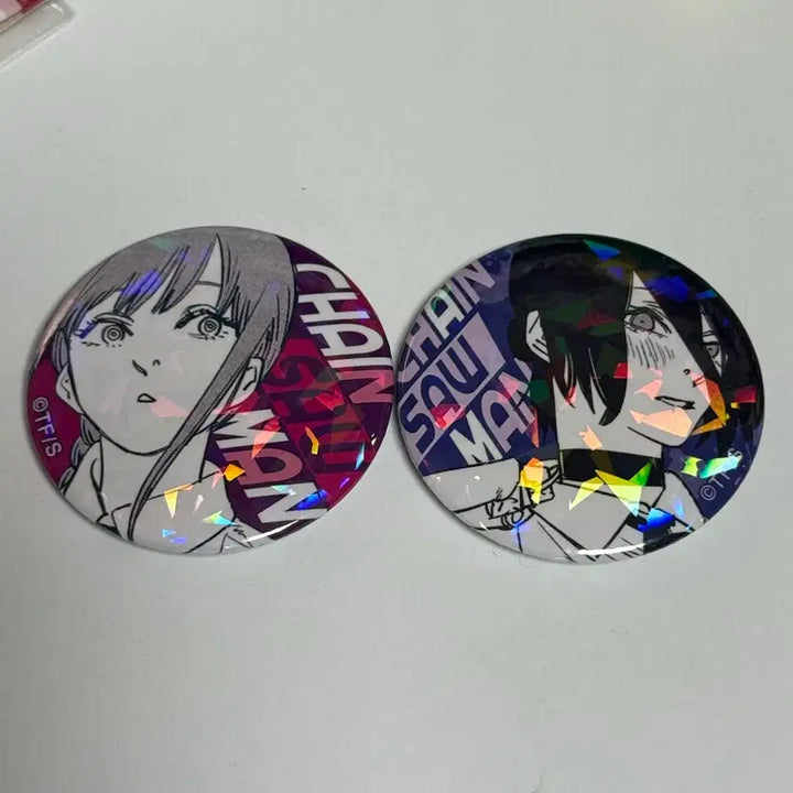 [BUNJANG] Chainsaw Man Makima Lece Glitter Can Badge Set / 체인소맨 마키마 레제 글리터 캔뱃지