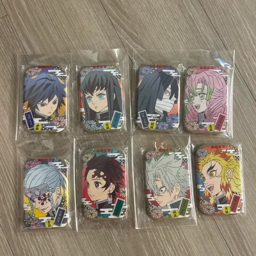 [BUNJANG] Demon Slayer Square Tin Badge Set / 귀멸의칼날 사각 캔뱃지