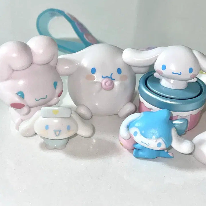 [BUNJANG] Sanrio Cinnamoroll Figure Keychain 7 Types Bundle Set / 산리오 시나모롤 피규어 키링 7종 일괄
