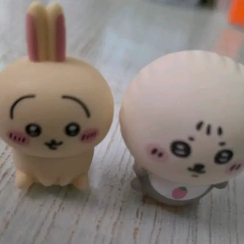 [BUNJANG] Chiikawa Mini Baby Sofubi Figures (Racco &amp; Usagi) Bundle Set / 먼작귀 치이카와 미니 베이비 소프비 랏코 우사기 피규어