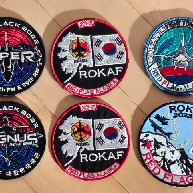 [BUNJANG] Republic of Korea Air Force Overseas Training Patch Set / 대한민국공군 해외훈련 패치 세트