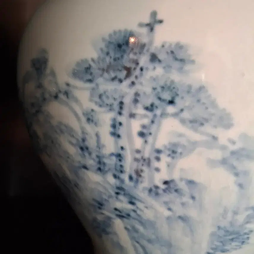 [BUNJANG] 1st Generation Landscape Painted Ceramic Vase / 1세대 산수문 도자기