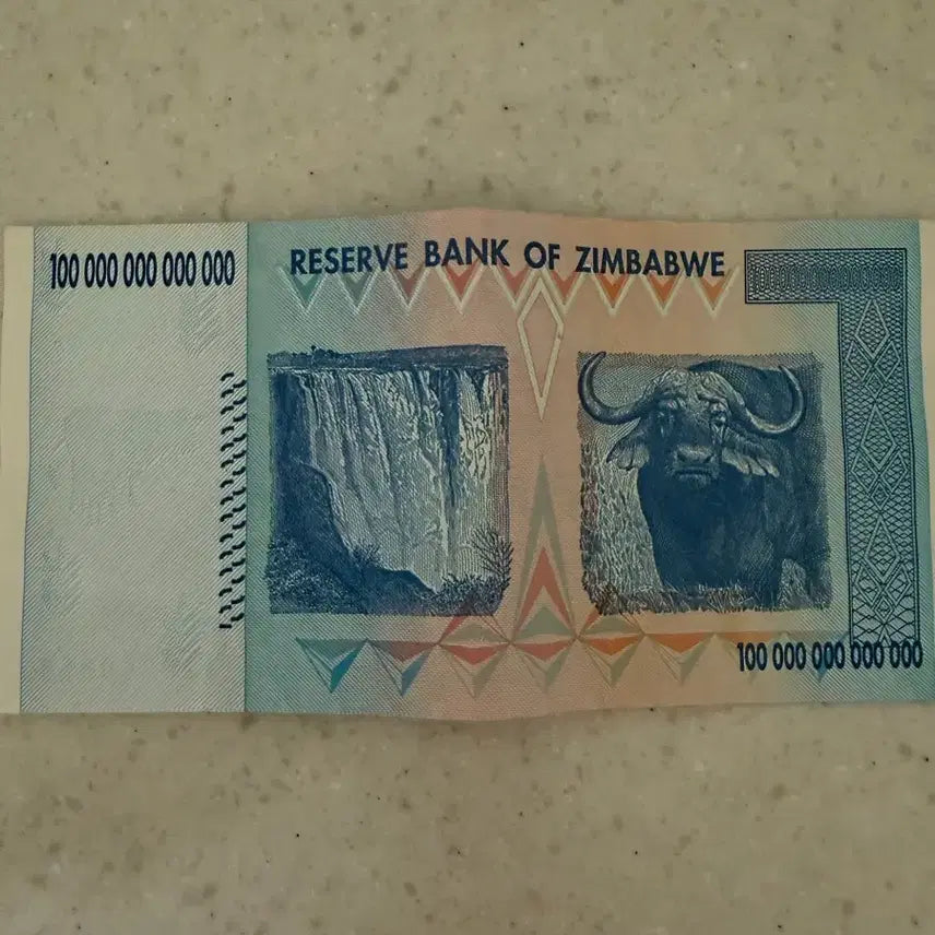 [BUNJANG] Zimbabwe 100 Trillion Dollar Banknote / 짐바브웨 100조 달러 지폐 (단돈 10만원 )