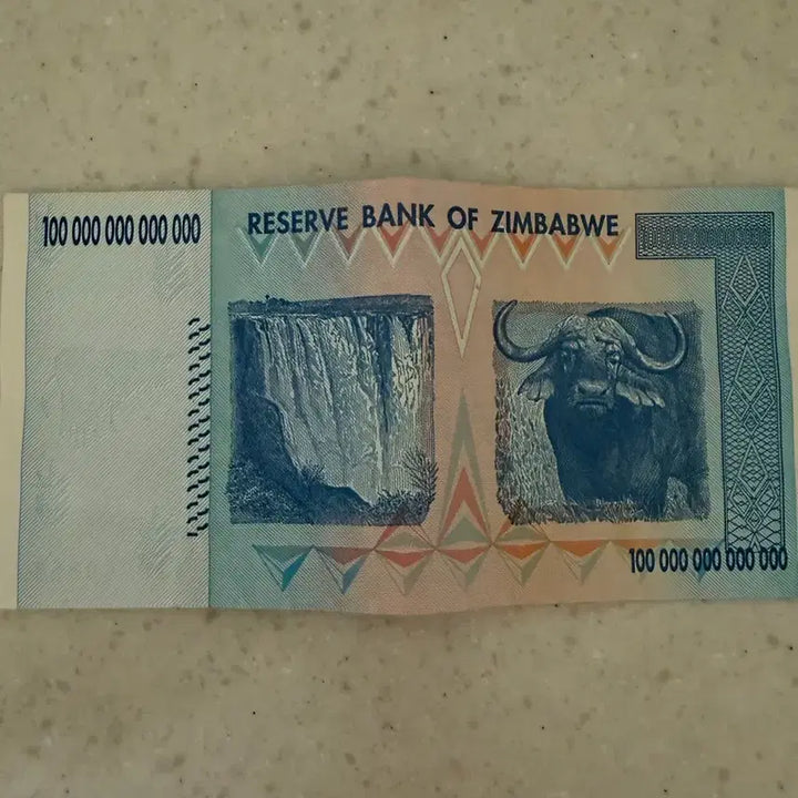 [BUNJANG] Zimbabwe 100 Trillion Dollar Banknote / 짐바브웨 100조 달러 지폐 (단돈 10만원 )