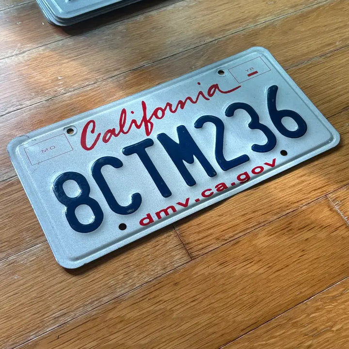 [BUNJANG] California License Plate "8CTM236" / 미국 현지 번호판 캘리포니아주 판매 8CTM236