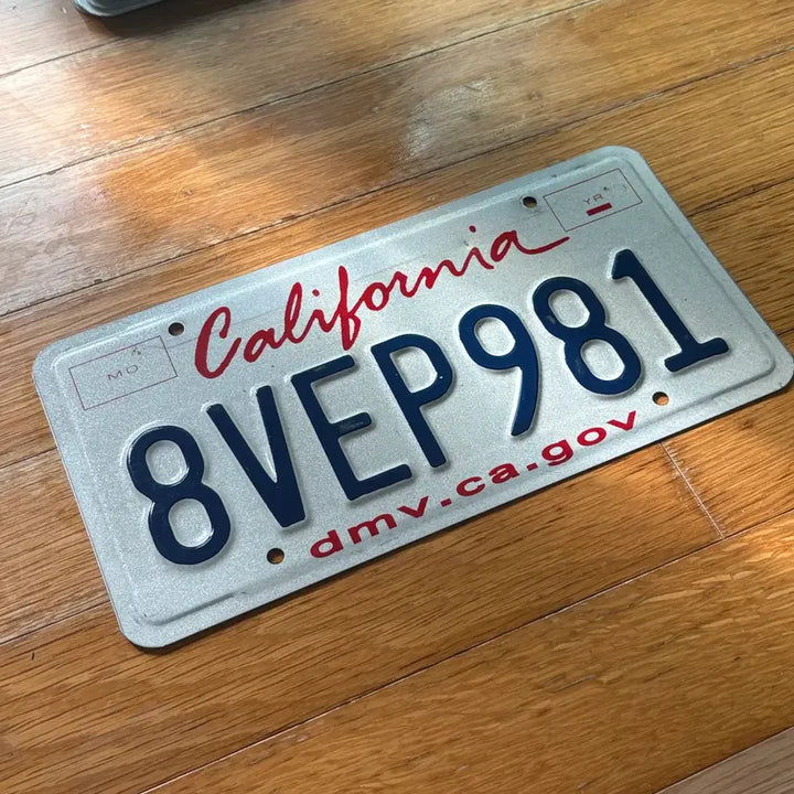 [BUNJANG] California State License Plate / 미국 현지 번호판 캘리포니아주 판매 8VEP981