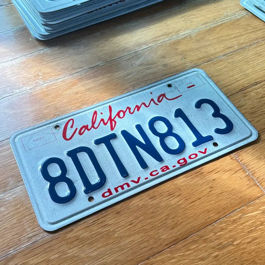 [BUNJANG] California License Plate 8DTN813 / 미국 현지 번호판 캘리포니아주 판매 8DTN813