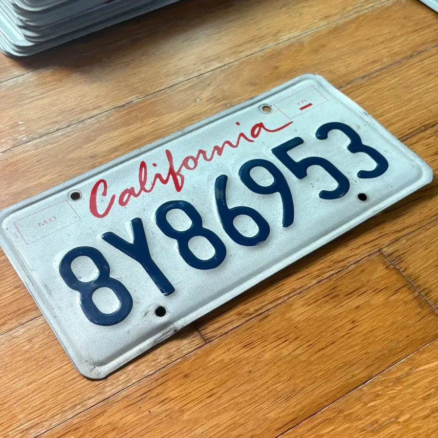 [BUNJANG] California License Plate 8Y86953 / 미국 현지 번호판 캘리포니아주 판매 8Y86953