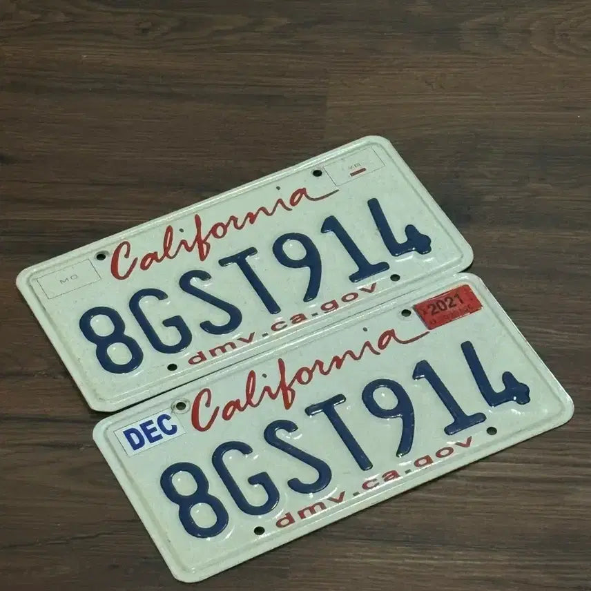[BUNJANG] California License Plate Bundle / 미국 현지 캘리포니아 번호판 4개사면 1개 드립니다.