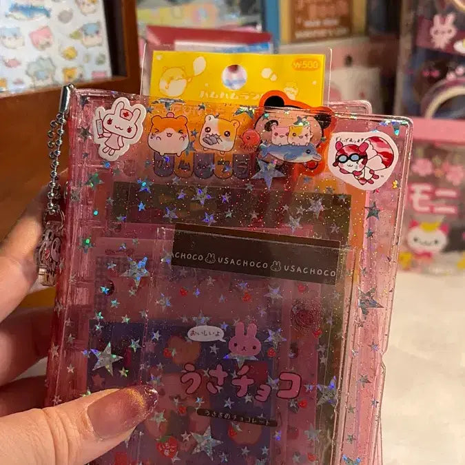[BUNJANG] Pink Diary Set Up with Character Illustrations / 다이어리셋업