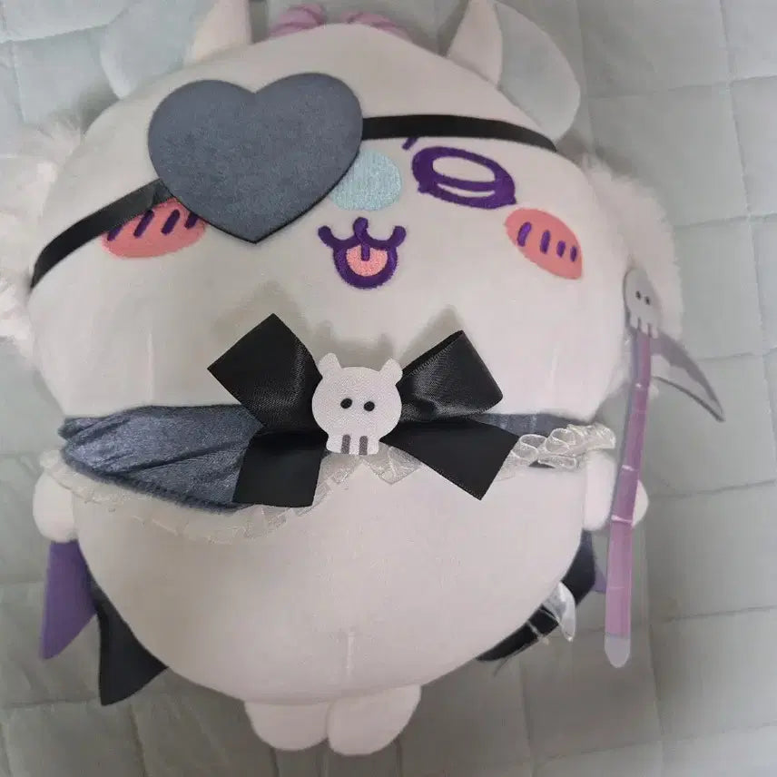 [BUNJANG] Chiikawa Momonga Big Plush Doll (Halloween Angel/Devil Ver.) / 먼작귀 치이카와 할로윈 천사악마 모몽가 빅 누이 인형