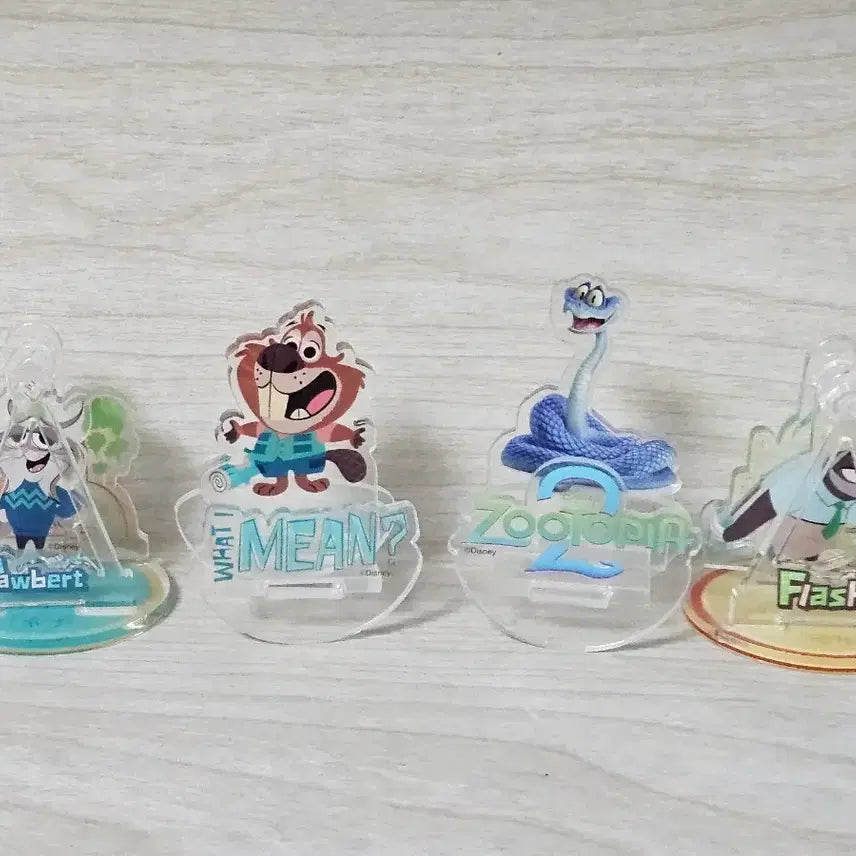 [BUNJANG] Zootopia 2 Acrylic Standee Set - Judy, Nick, Fru Fru, Gary, Flash / 주토피아2 아크릴 스탠드 파버트 비버 게리 개리 플래시 플래쉬 일괄 주토피아 주디 닉