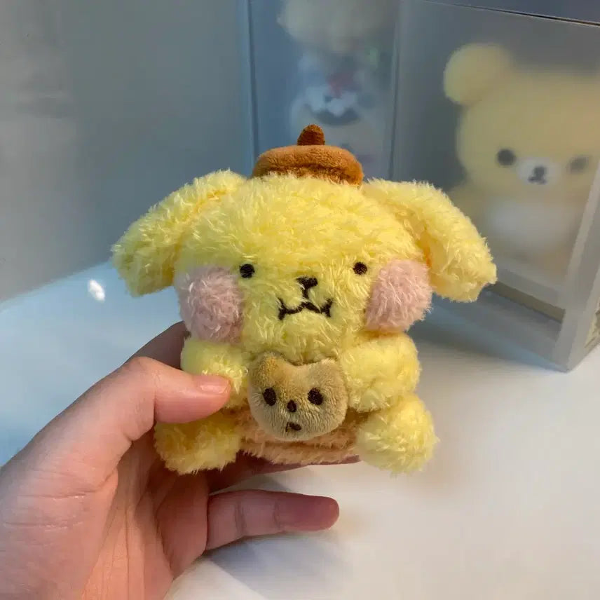 [BUNJANG] Pompompurin "Bolppangppang" Plush Keychain / [택O] 폼폼푸린 볼빵빵 인형 키링