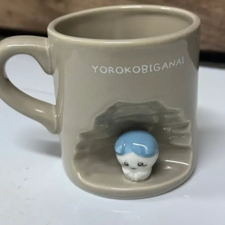 [BUNJANG] Bachiware Joyless Mug Cup / 먼작귀 머그컵 하치와레 기쁨이없어 입체 머그컵