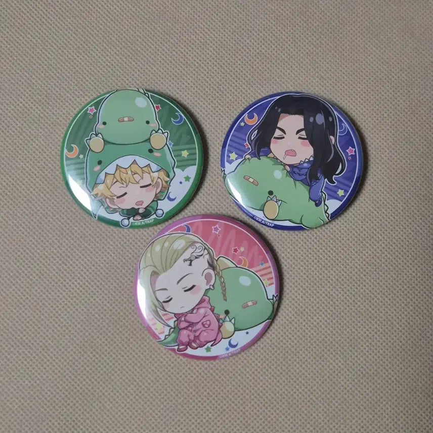 [BUNJANG] Tokyo Revengers Can Badge Bundle Set: Takemichi, Baji, Draken / 도쿄리벤저스 캔뱃지 일괄 타케미치, 바지, 드라켄