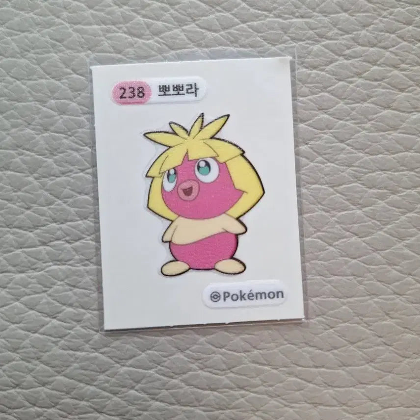 [BUNJANG] Pokemon Stickers 238: Smoochum / 포켓몬 띠부씰 뽀뽀라 스티커