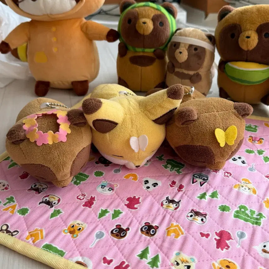 [BUNJANG] Rascal Fox and Racoon Doll 8-Piece Bundle Set / 라스칼/여우와너구리 인형 8종 일괄 세트