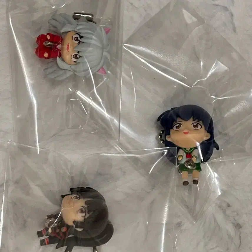 [BUNJANG] Inuyasha Daerong Gacha Bundle Set - Inuyasha, Kagome, Sango / 이누야샤 대롱가챠 일괄판매 이누야샤 가영이 산고