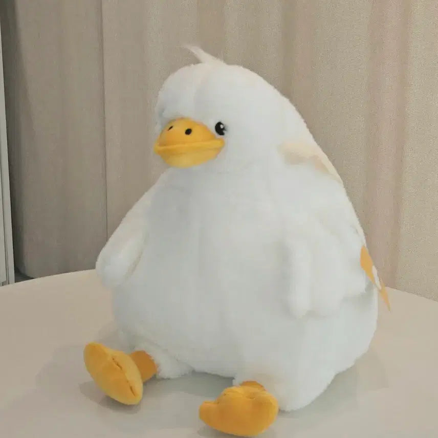 [BUNJANG] White Goose Plush Backpack / 거위 가방 인형