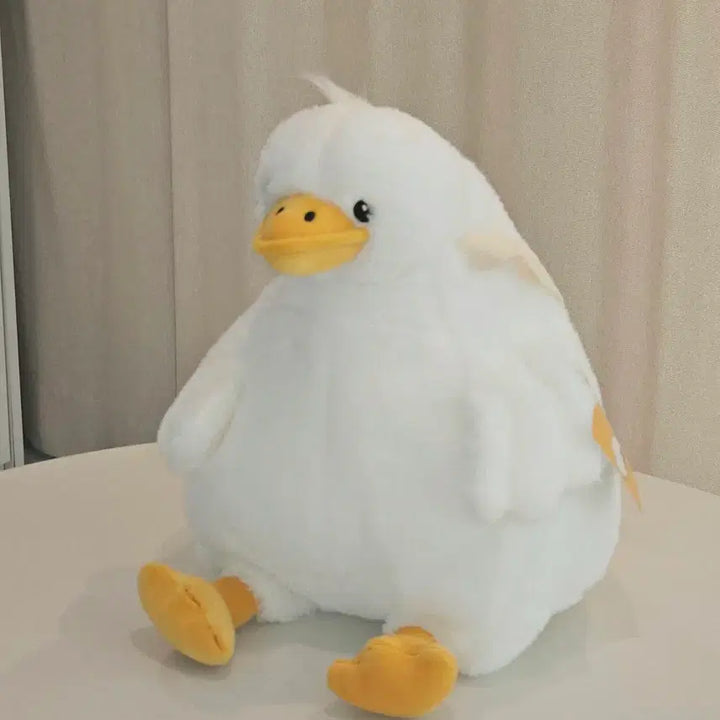 [BUNJANG] White Goose Plush Backpack / 거위 가방 인형