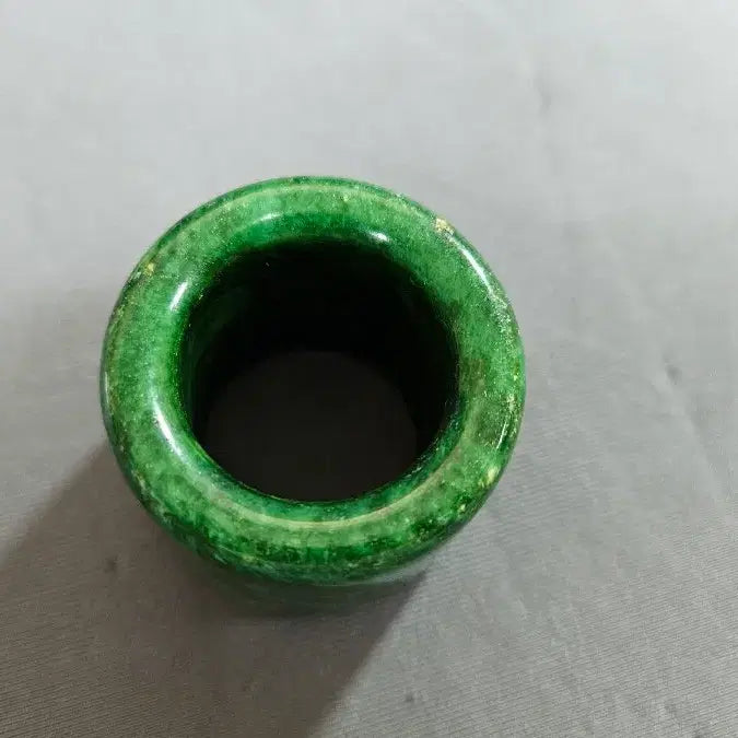 [BUNJANG] Large Carved Jade Ring - Decorative Item / 굵고 넓은 옥 조각 링