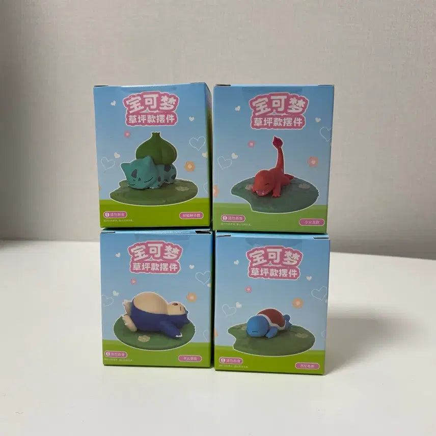 [BUNJANG] Pokemon Sleeping Forest Collection Figure Set (4 Types, Sealed) / 미개봉) 포켓몬스터 슬리핑 풀숲 컬렉션 피규어 4종