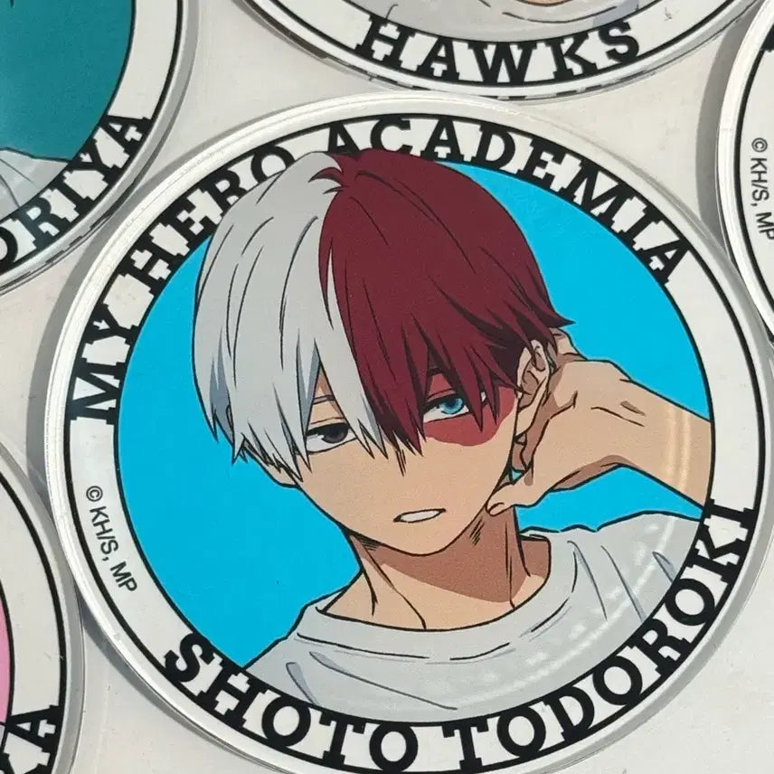 [BUNJANG] My Hero Academia Baseyard Todoroki Grate Collaboration Acrylic Coaster / 나히아 베이스야드 쇼토 그라떼 콜라보 아크릴 코스터