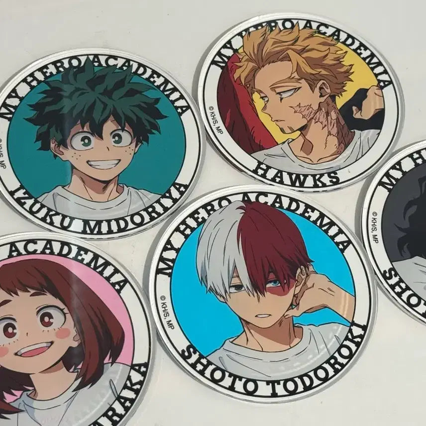 [BUNJANG] My Hero Academia Baseyard Todoroki Grate Collaboration Acrylic Coaster / 나히아 베이스야드 쇼토 그라떼 콜라보 아크릴 코스터