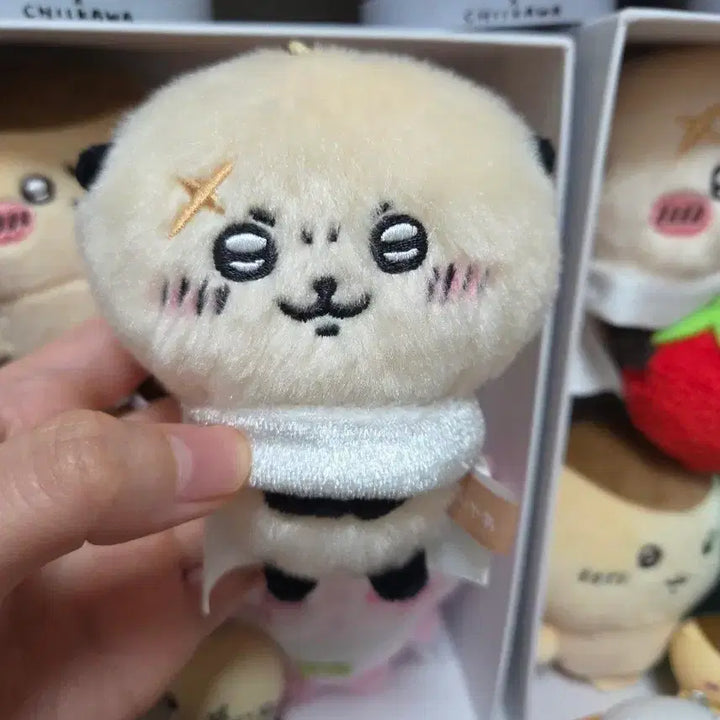 [BUNJANG] Chiikawa "Monjakui" Racco Basic Mascot Keychain / 치이카와 먼작귀 랏코 기본 마스코트 키링