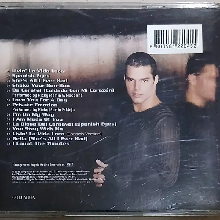 [BUNJANG] Ricky Martin Pop CD / CD 팝송 리키 마틴