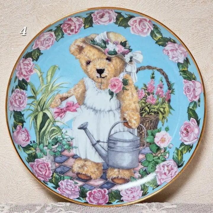 [BUNJANG] Franklin Mint Teddy Bear Plate Collection / Franklin Mint Teddy Bear Plate 프랭클린 민트 테디베어 접시 플레이트 소품 플랭클린 곰돌이 인테리어 장식 수집