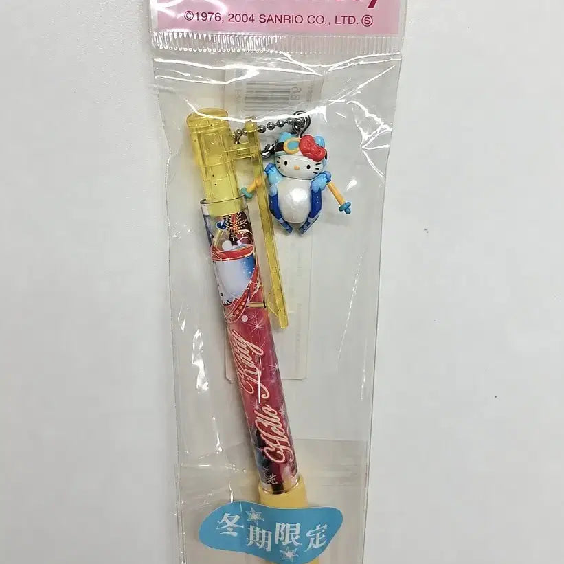 [BUNJANG] Classic Kitty Snowman Ski Strap Ballpoint Pen / 눈사람 스키 고전키티스트랩 펜
