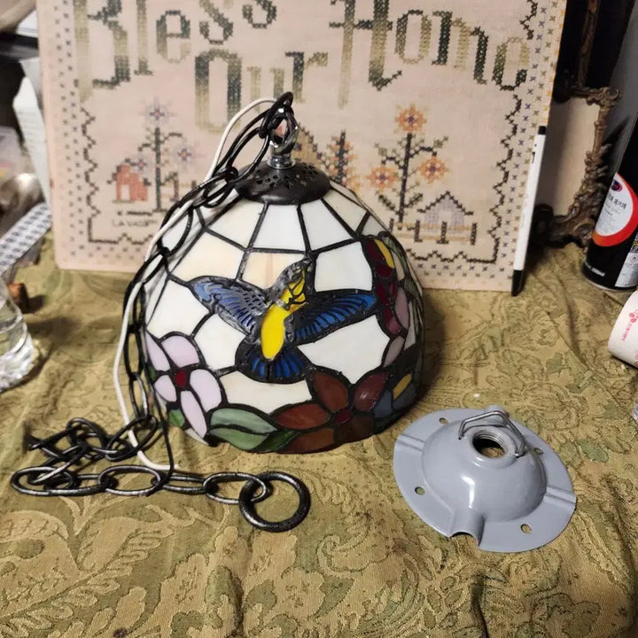 [BUNJANG] Stained Glass Ceiling Light, Average Diameter 20cm / 스테인드글라스 천장등 평균지름20cm45000원