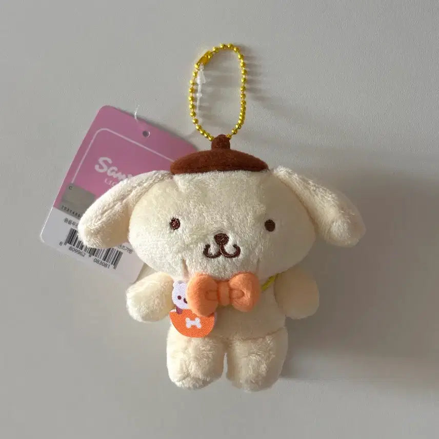 [BUNJANG] Sanrio Pompompurin Plush Charm 8cm / 폼폼푸린 인형 키링 8cm