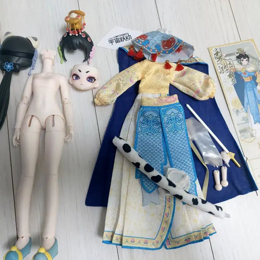[BUNJANG] Cat Peking Opera Ball-Jointed Doll Seolpyo (Mint Condition) / Jumpcosmos 고양이 경극 구체관절인형 설표(상태 좋음)