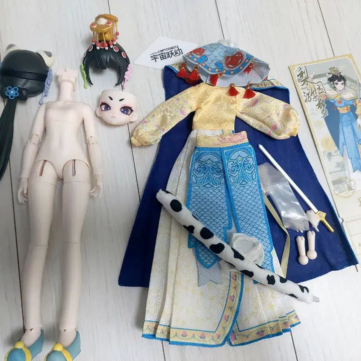[BUNJANG] Cat Peking Opera Ball-Jointed Doll Seolpyo (Mint Condition) / Jumpcosmos 고양이 경극 구체관절인형 설표(상태 좋음)