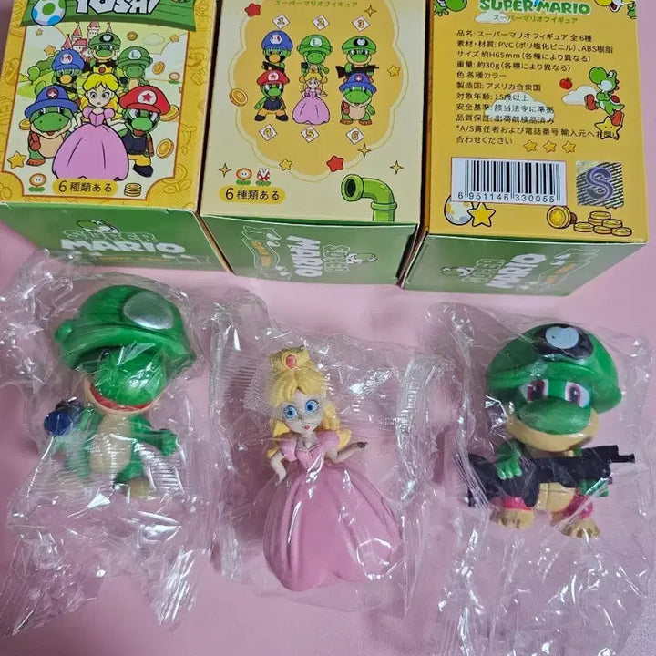 [BUNJANG] Super Mario Yoshi Peach Figure 3-Set Bundle / 슈퍼마리오 요시 피치 피규어 3종 세트 일괄가격
