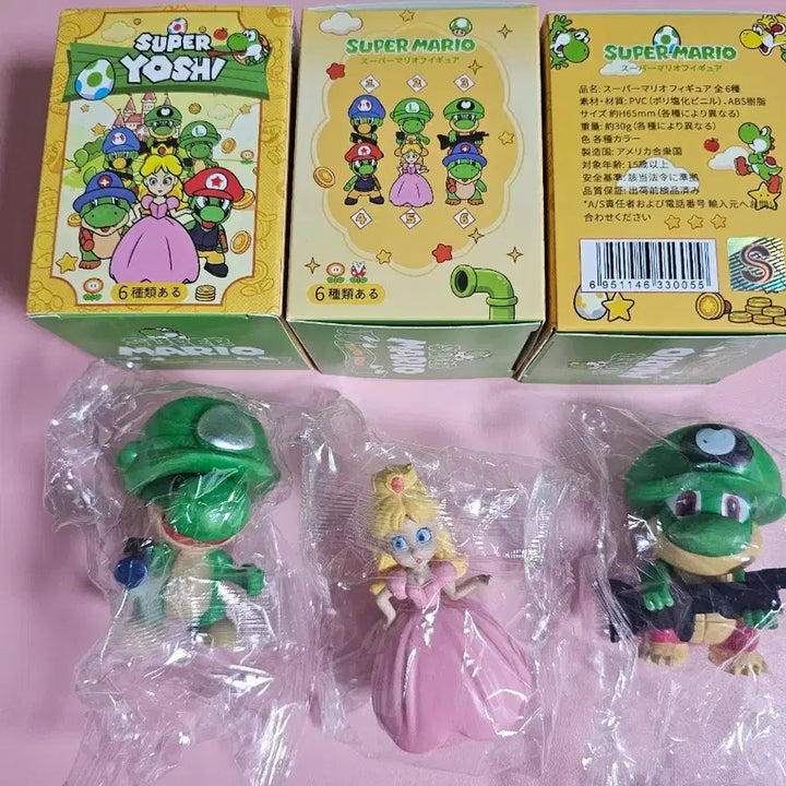 [BUNJANG] Super Mario Yoshi Peach Figure 3-Set Bundle / 슈퍼마리오 요시 피치 피규어 3종 세트 일괄가격