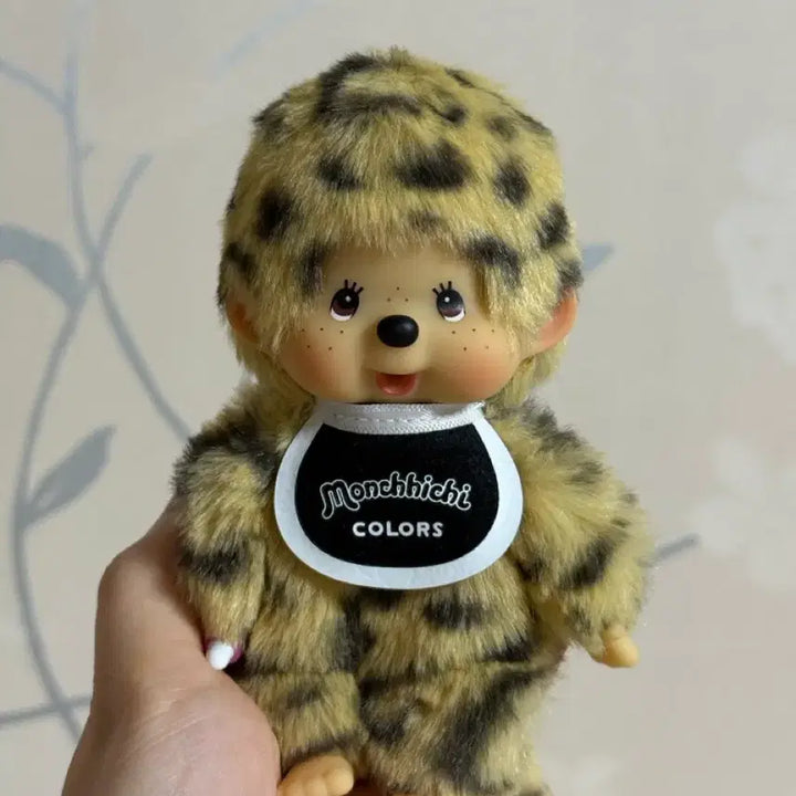 [BUNJANG] Monchhichi Colors Leopard Print Keychain / 몬치치 컬러즈 호피 키링
