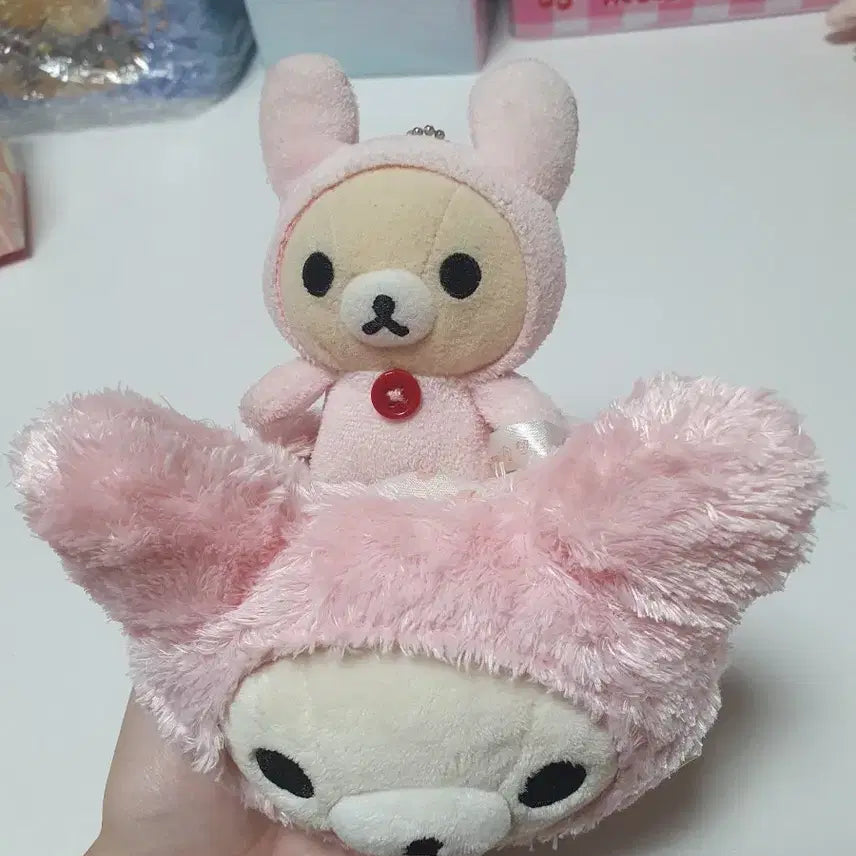[BUNJANG] Classic Usagi Rilakkuma Organizer Box Storage Holder (Includes Usagi Rilakkuma Keychain) / 고전 우사기 코리락쿠마 꽂이함 보관함 수납함(우사기 코리락쿠마 키링 서비스증정)