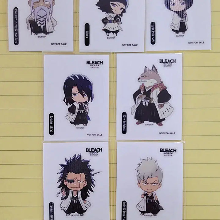 [BUNJANG] Bleach 8 Types Sticker Set Bundle / 블리치 콜라보 카페 띠부씰 7종 일괄양도