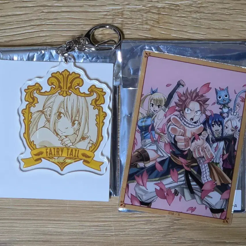 [BUNJANG] Fairy Tail Lucy Acrylic Keyring &amp; Group Acrylic Card Set / 페어리테일 키링 아크릴 카드