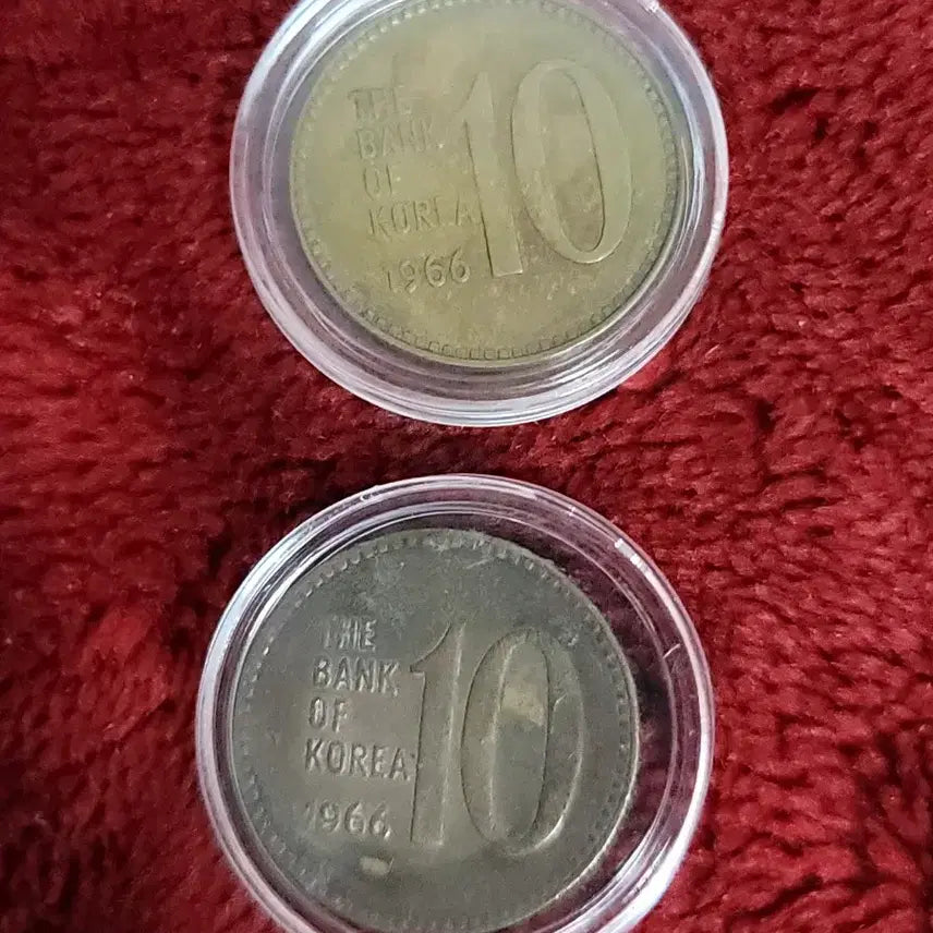[BUNJANG] 1966 10 Won Coin Bundle (6 Coins) / 1966년 10원 동전 6개 상태그닥