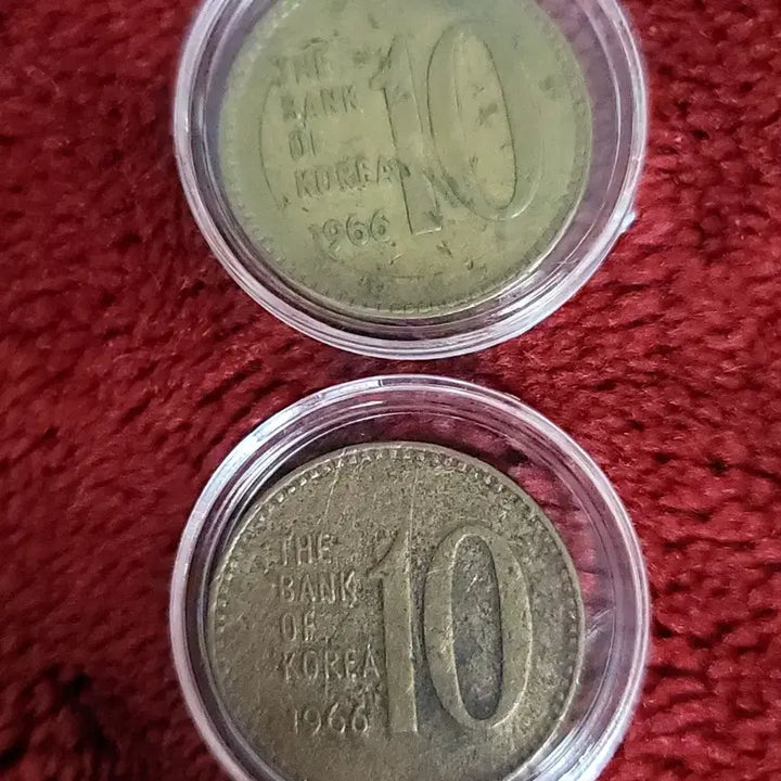 [BUNJANG] 1966 10 Won Coin Bundle (6 Coins) / 1966년 10원 동전 6개 상태그닥