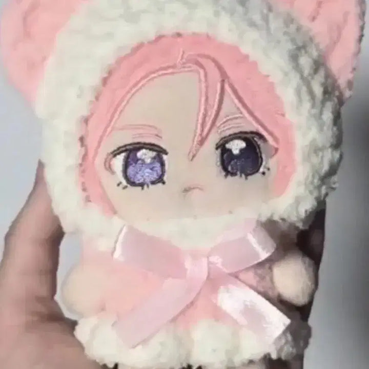 [BUNJANG] Handmade Knitted Black Clothes for 10cm Doll / 10cm 인형옷 수제뜨개옷 블랙