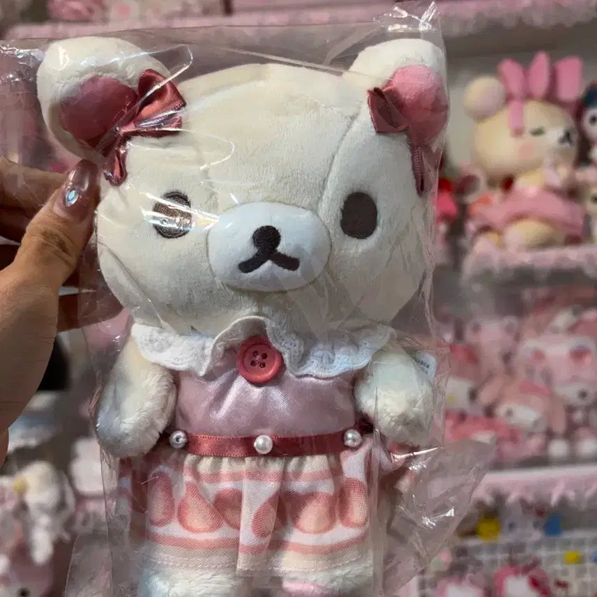 [BUNJANG] Strawberry Sweetcake Korilakkuma Plush / 스트로베리 스위트케이크 코리락쿠마 누이