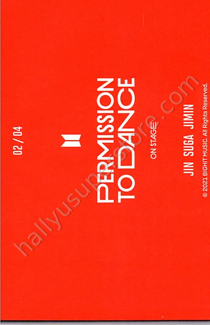 BTS - Unit - Permission To Dance On Stage Tour  mini photocard